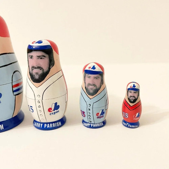 Babooshkah Nesting Doll  Montreal Expos Larry Parrish 5 Piece Set - Picture 3 of 16
